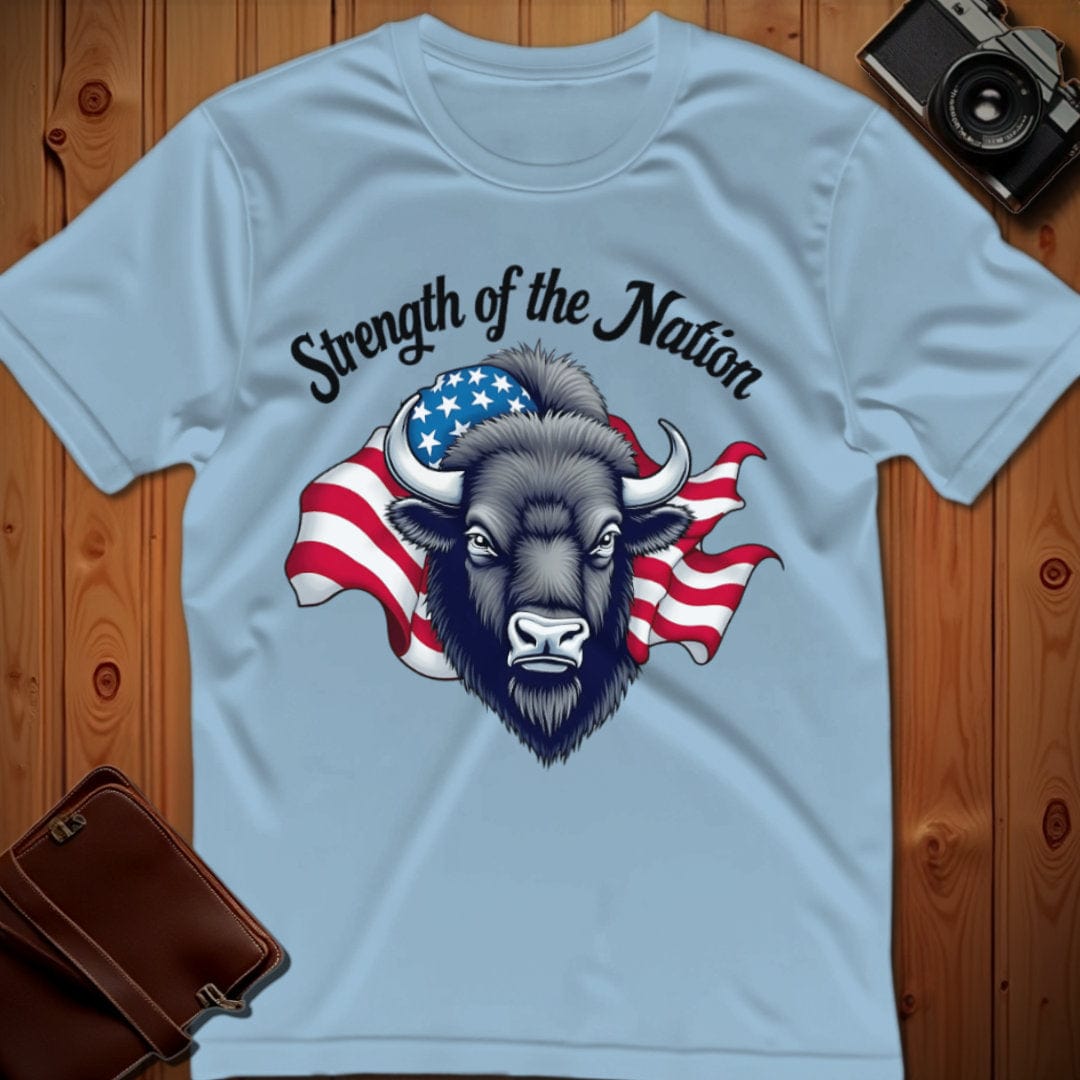 Bison Tee – Strength of the Nation – Bold Vibrant Art