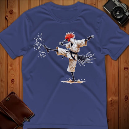 Secretary Bird Tee –  Martial Artist – Bold Vibrant Art