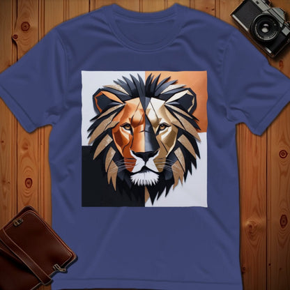Lion Tee – Geometric – Bold Vibrant Art