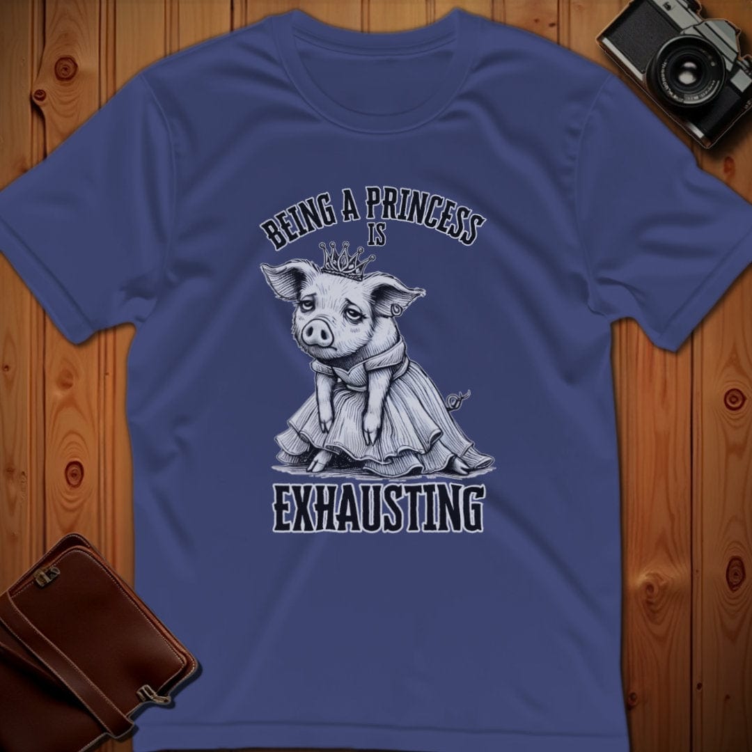 Lion Tee – Being a Princess is Exhausting – Bold Vibrant Art