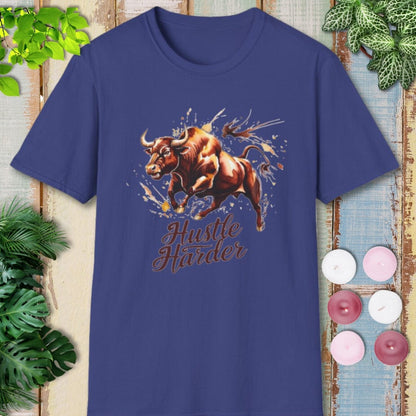 Hustle Harder Bull T-Shirt