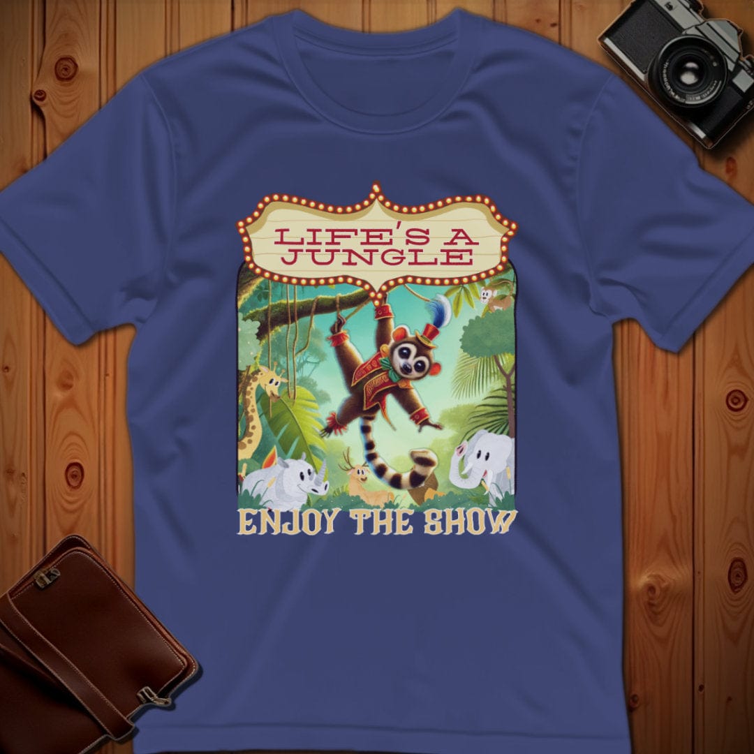 Kinkajou Tee – Life’s A Jungle Enjoy The Show – Bold Vibrant Art