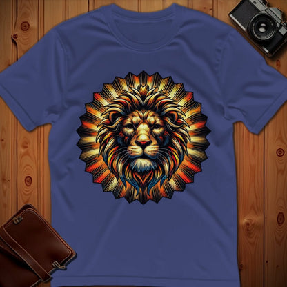 Lion Tee – Sunburst – Bold Vibrant Art