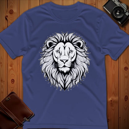 Lion Tee – Minimalist – Bold Vibrant Art