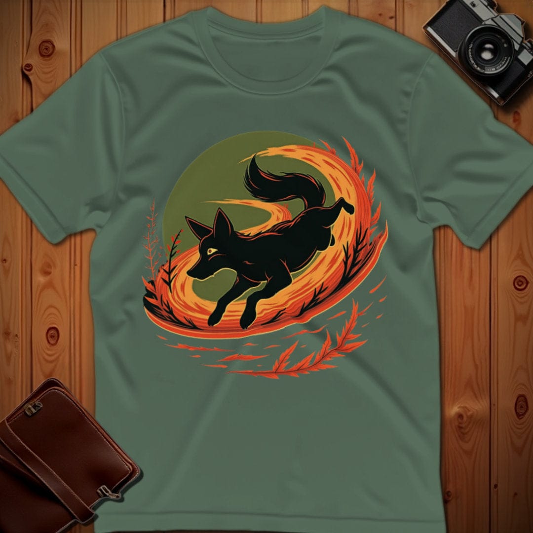 Fox T-Shirt – Fiery Fox – Bold Vibrant Graphic | Lazy Day Outfit