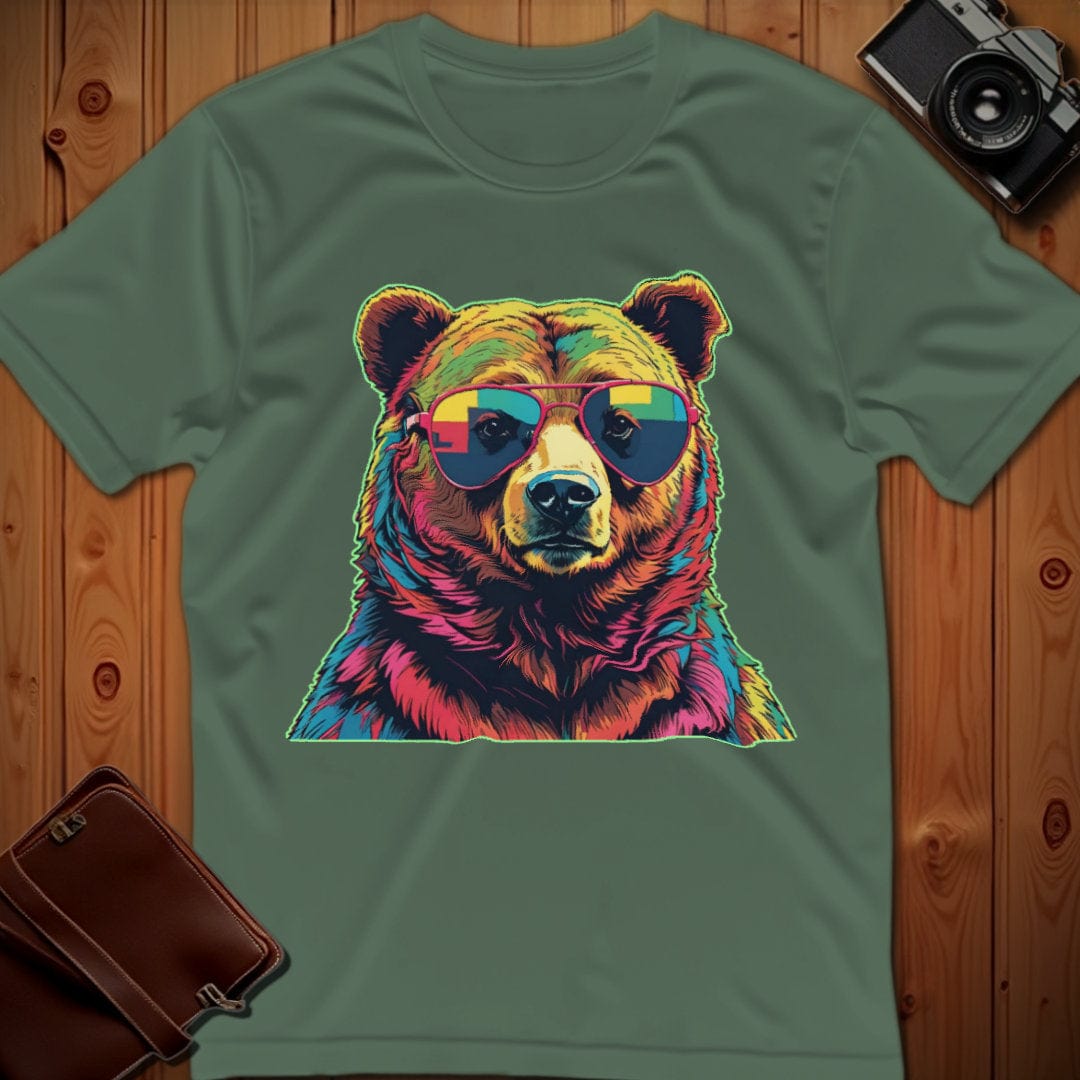 Bear Tee – Psychedelic – Bold Vibrant Art | Outdoor Adventure