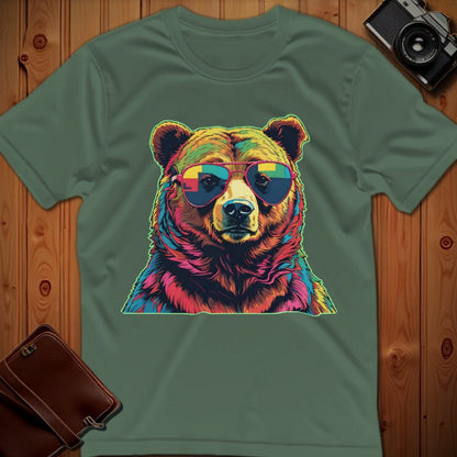 Bear Tee – Psychedelic – Bold Vibrant Art | Outdoor Adventure