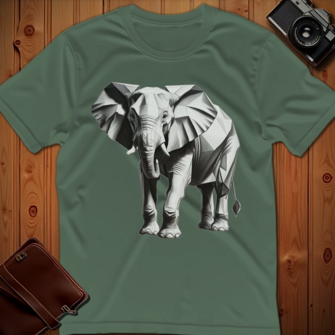 Elephant Tee – Polygon – Bold Vibrant Art | Lazy Day Outfit