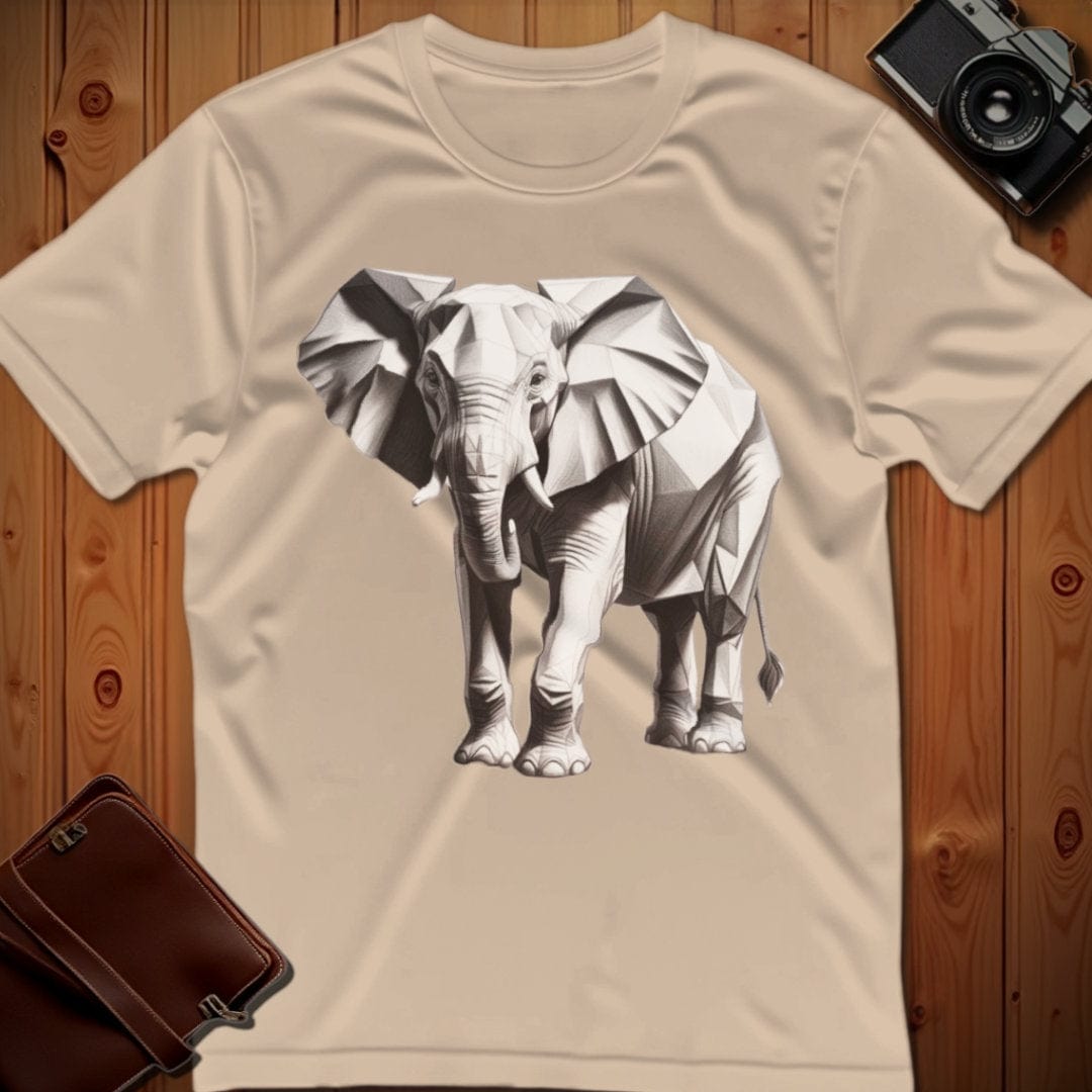 Elephant Tee – Polygon – Bold Vibrant Art | Lazy Day Outfit