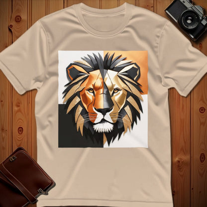 Lion Tee – Geometric – Bold Vibrant Art
