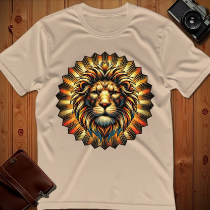 Lion Tee – Sunburst – Bold Vibrant Art