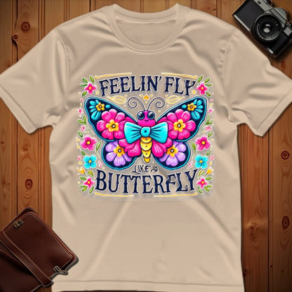 Butterfly Tee – Feelin Fly Like A – Bold Vibrant Art