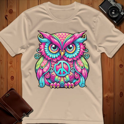 Owl Tee – Psychedelic – Bold Vibrant Art