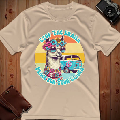 Llama Tee – Vintage 60's Style  – Bold Vibrant Art