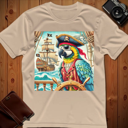 Parrot Tee – Pirate – Bold Vibrant Art | Festival & Party Wear