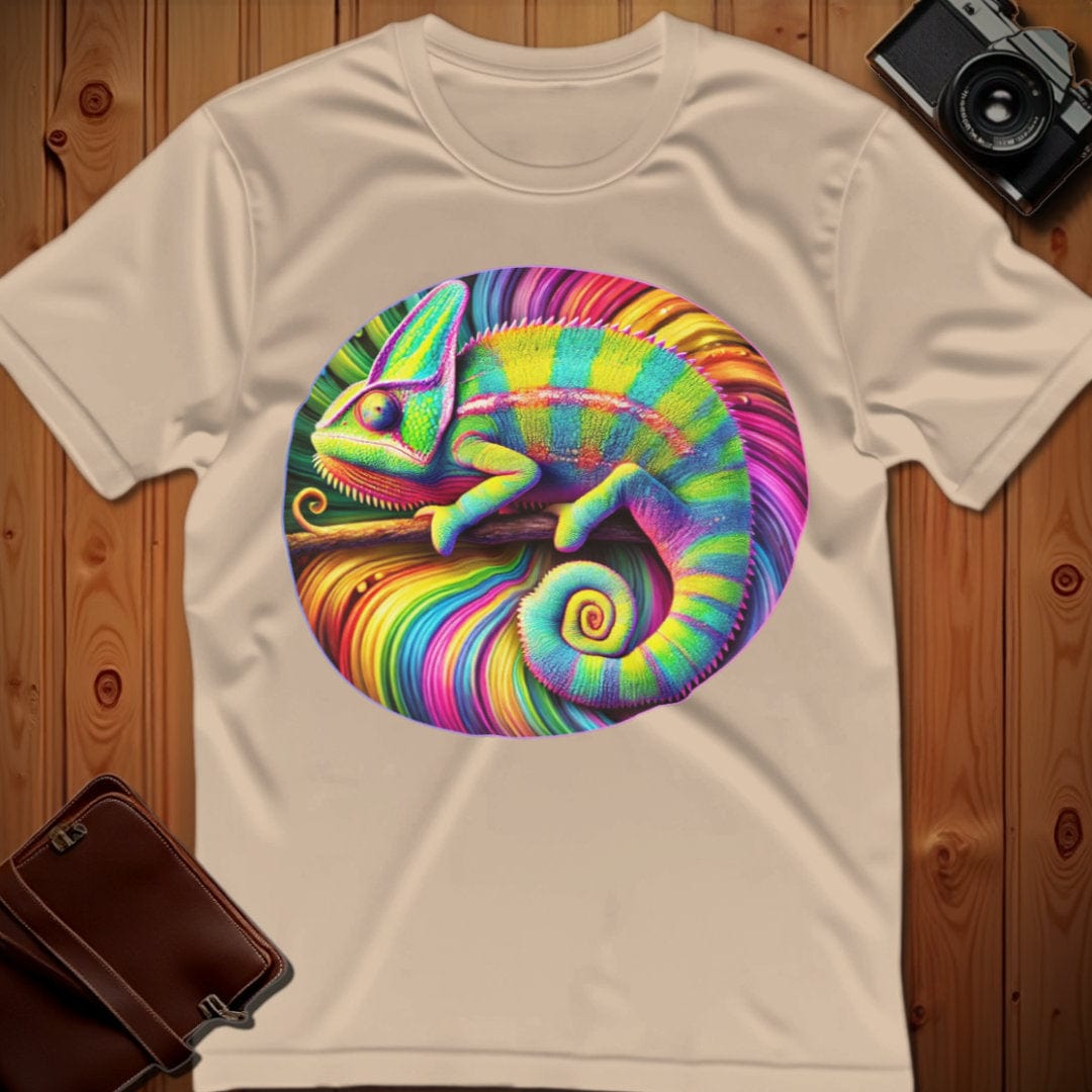 Chameleon Tee – Rainbow – Bold Vibrant Art