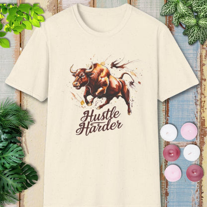 Hustle Harder Bull T-Shirt