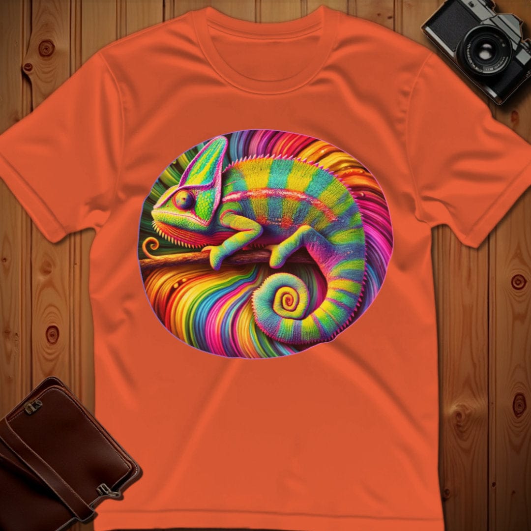 Chameleon Tee – Rainbow – Bold Vibrant Art