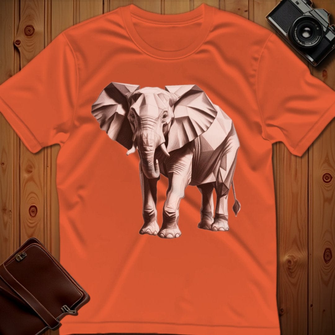 Elephant Tee – Polygon – Bold Vibrant Art | Lazy Day Outfit