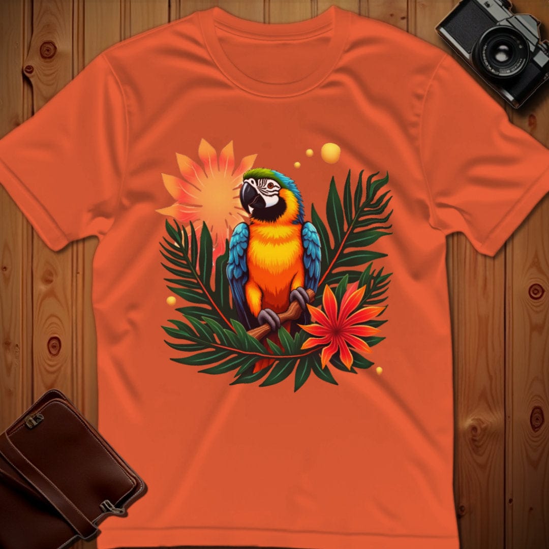 Parrott Tee – Tropical – Bold Vibrant Art
