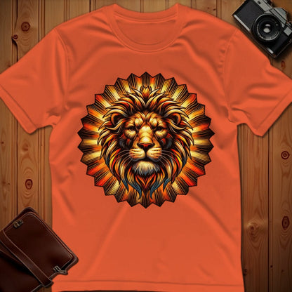 Lion Tee – Sunburst – Bold Vibrant Art