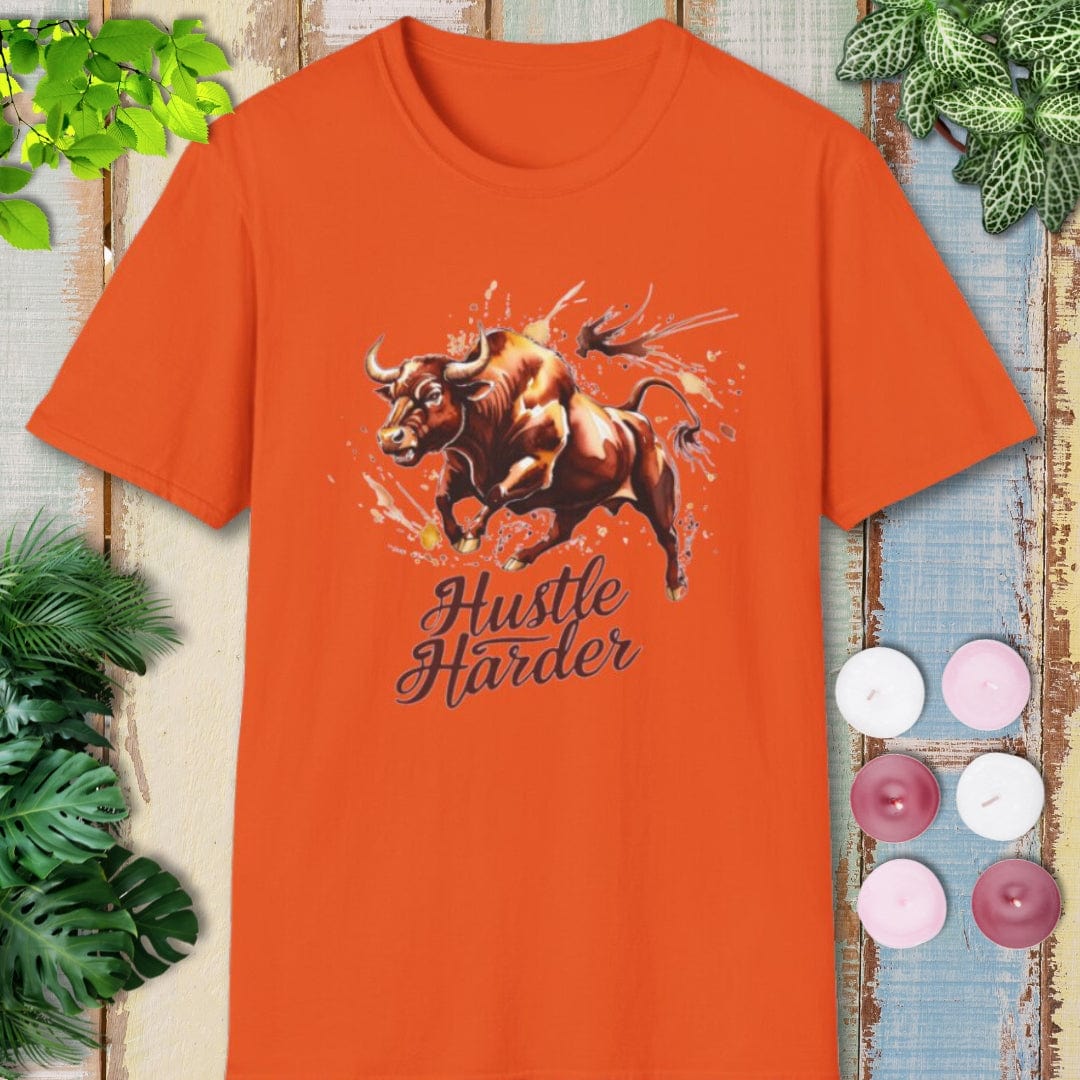 Hustle Harder Bull T-Shirt