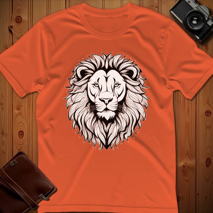 Lion Tee – Minimalist – Bold Vibrant Art
