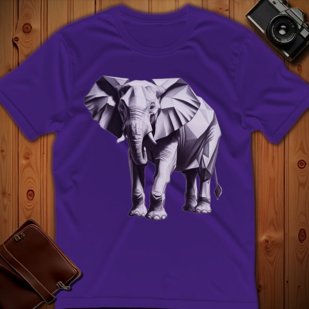 Elephant Tee – Polygon – Bold Vibrant Art | Lazy Day Outfit