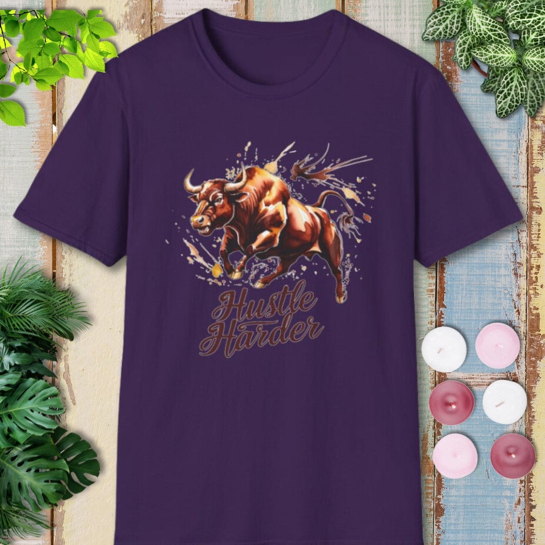 Hustle Harder Bull T-Shirt