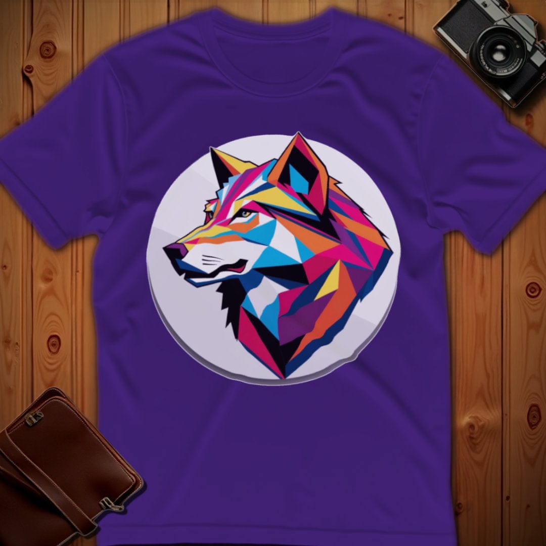 Wolf Tee – Geometric – Bold Vibrant Art | Weekend Casual Wear