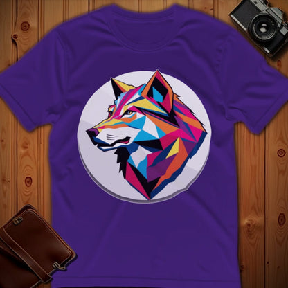 Wolf Tee – Geometric – Bold Vibrant Art | Weekend Casual Wear