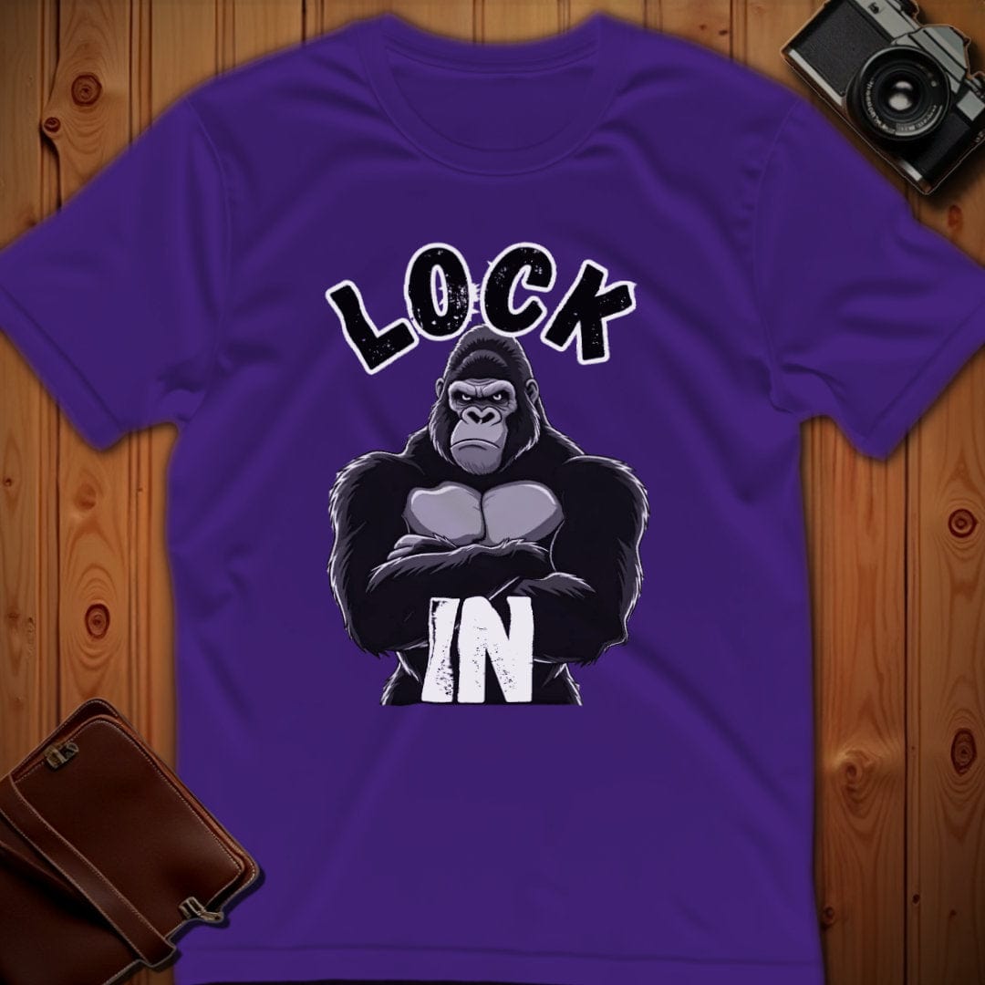 Gorilla Tee – Lock-In – Bold Vibrant Art | Weekend Casual Wear