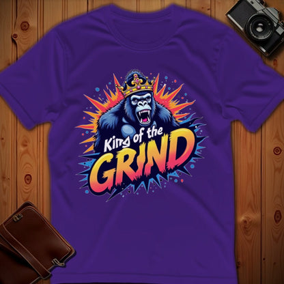 Gorilla Tee – King of the Grind – Bold Vibrant Art