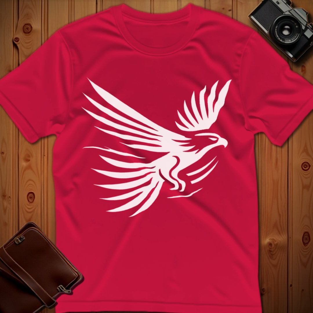 Eagle Tee – Minimalist Flying – Bold Vibrant Art