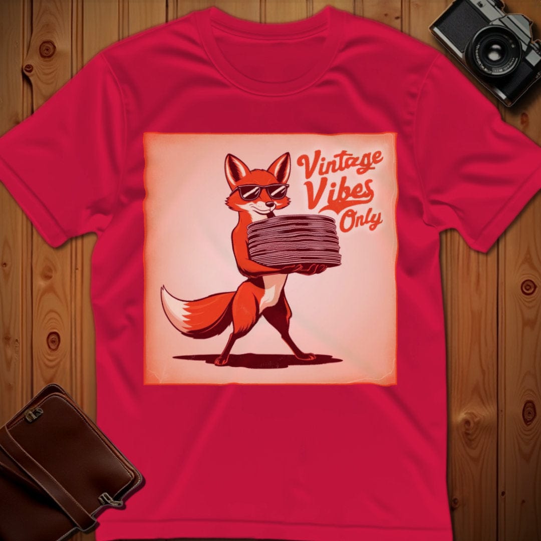 Fox Tee – Vintage Vibes – Bold Vibrant Art