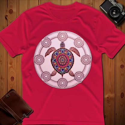 Turtle Tee – Mandala – Bold Vibrant Art | Outdoor Adventure
