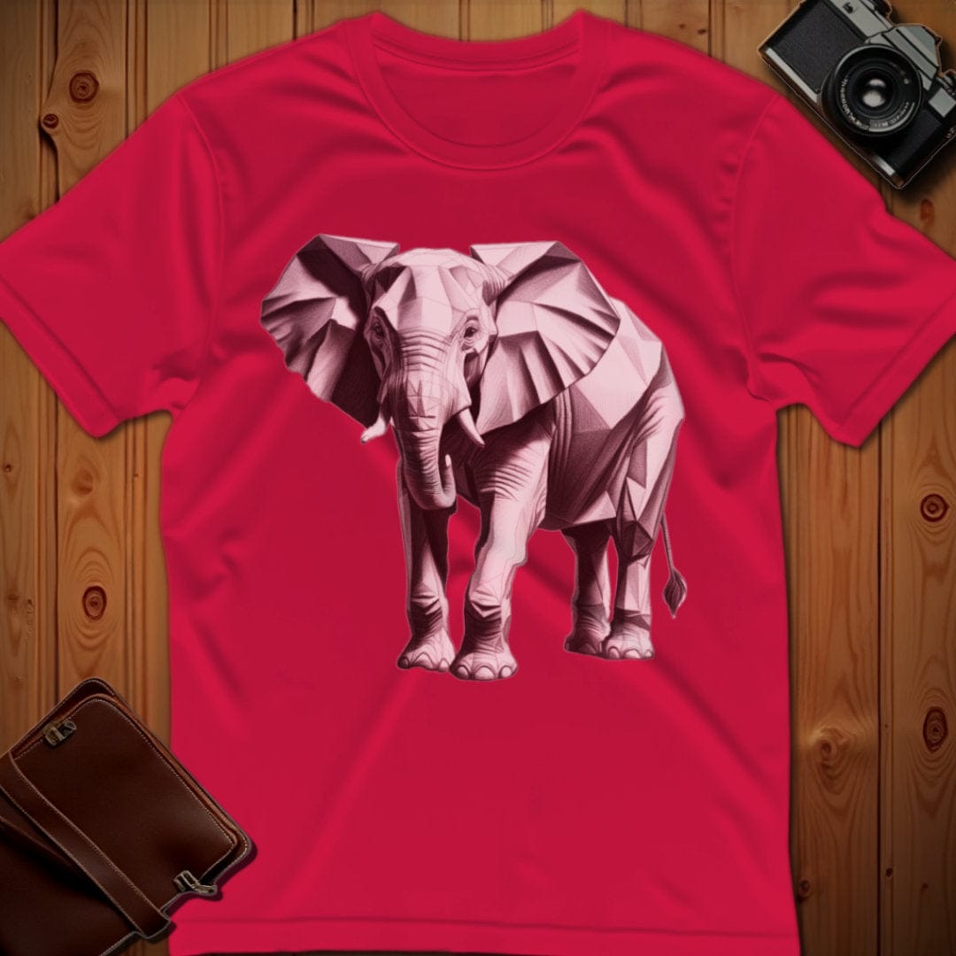 Elephant Tee – Polygon – Bold Vibrant Art | Lazy Day Outfit