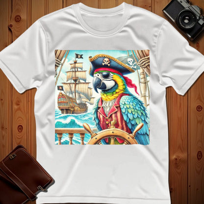 Parrot Tee – Pirate – Bold Vibrant Art | Festival & Party Wear