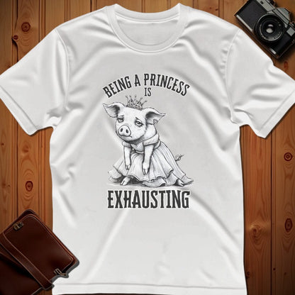 Lion Tee – Being a Princess is Exhausting – Bold Vibrant Art