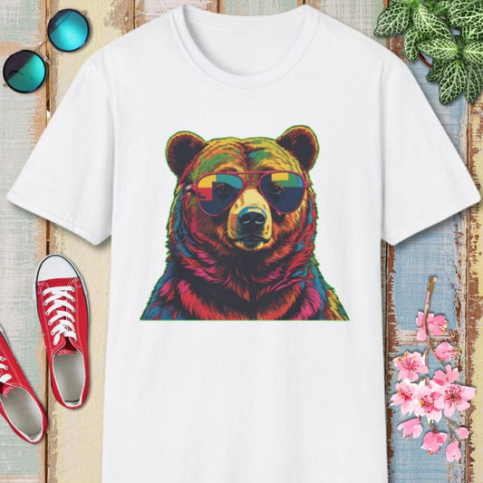 Bear Tee – Psychedelic – Bold Vibrant Art | Outdoor Adventure