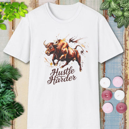 Hustle Harder Bull T-Shirt