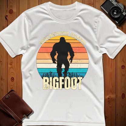 Bigfoot Tee – Social Distancing Champion – Bold Vibrant Art