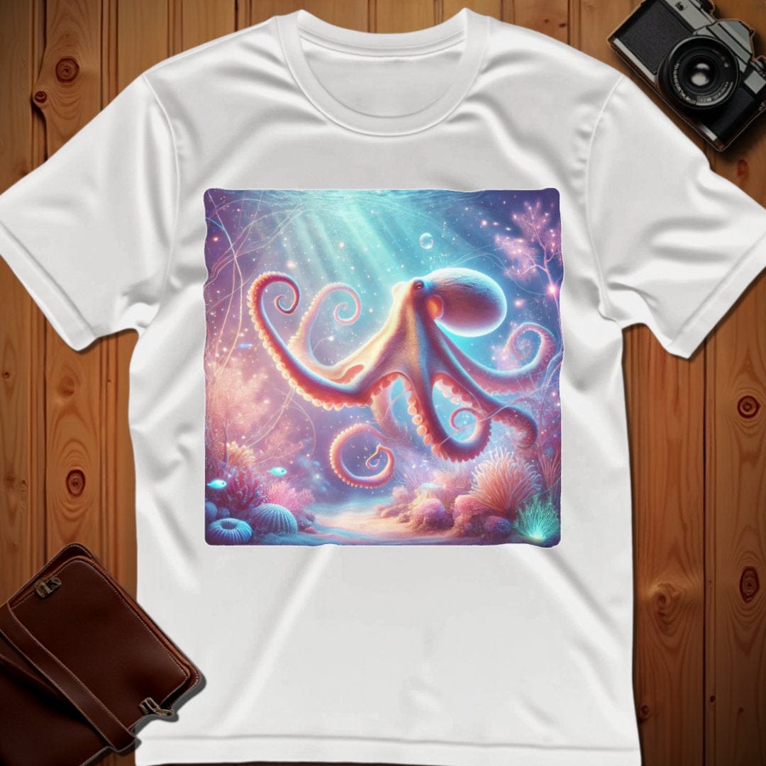 Octopus Tee – Majestic Underwater – Bold Vibrant Art