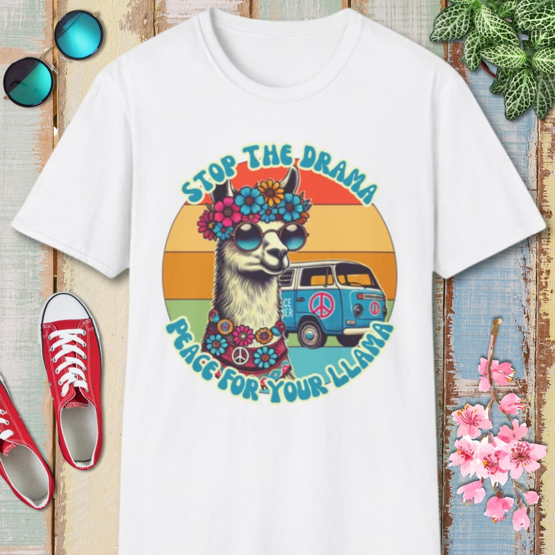 Vintage Llama Hippy T-Shirt