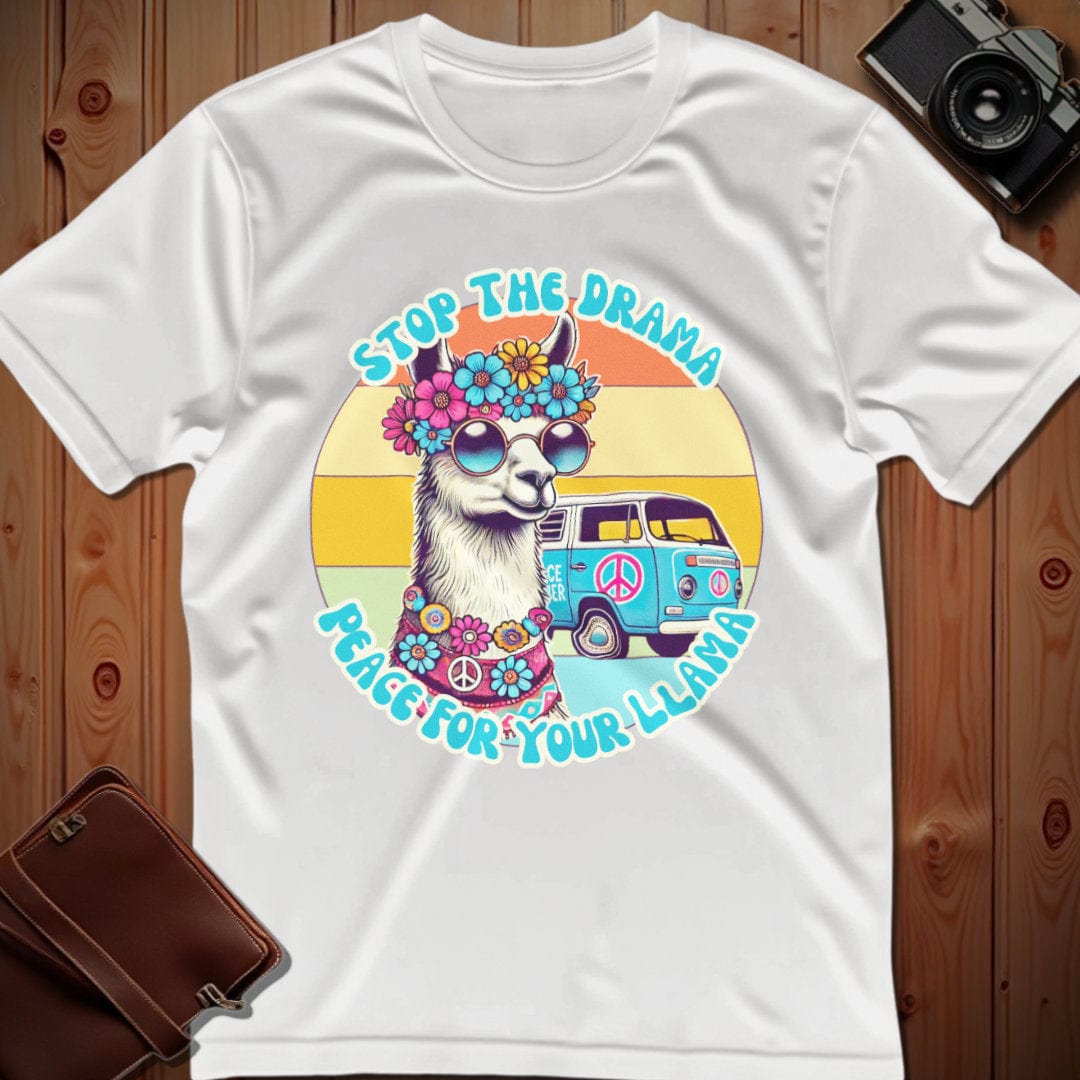 Llama Tee – Vintage 60's Style  – Bold Vibrant Art