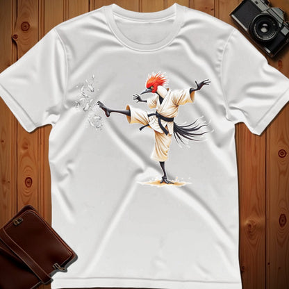 Secretary Bird Tee –  Martial Artist – Bold Vibrant Art