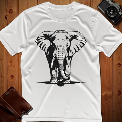 Elephant Tee – Walking – Bold Vibrant Art